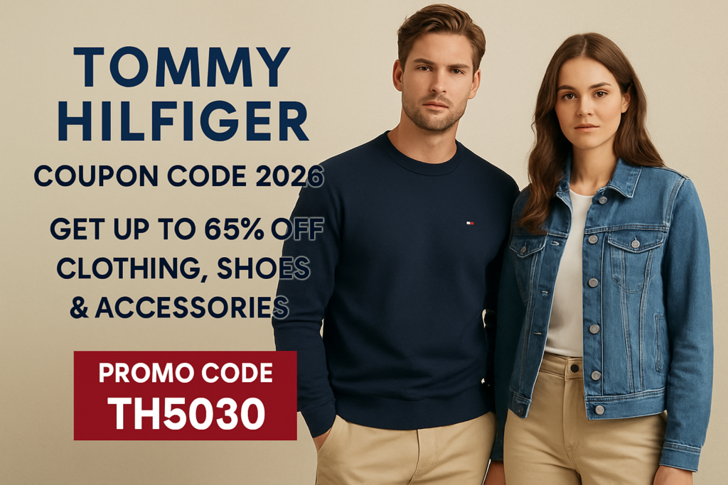 Tommy Hilfiger Coupon Code 2026 - Get Up to 65% Off Clothing, Shoes & Accessories promo code TH5030