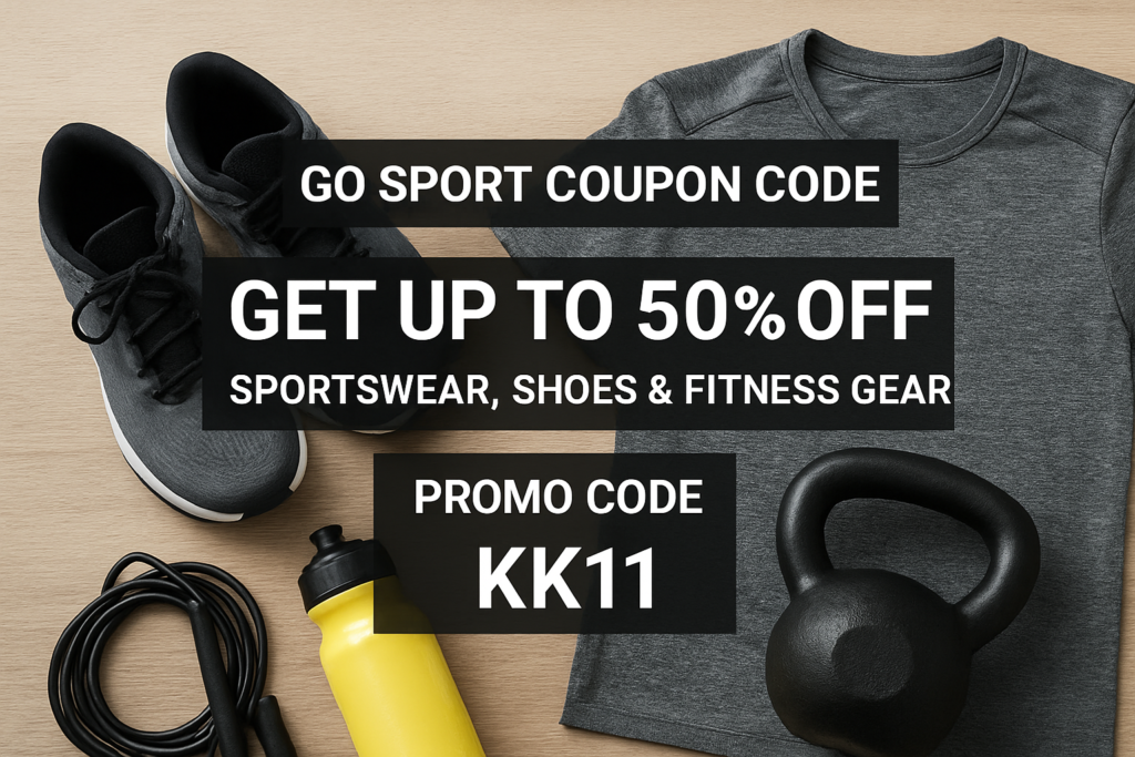 Go Sport First Order Promo Code – Extra 15% Off Your Welcome Purchase 2 GO Sport Coupon Code Get Up to 50% Off Sportswear, Shoes & Fitness Gear PROMO CODE KK11