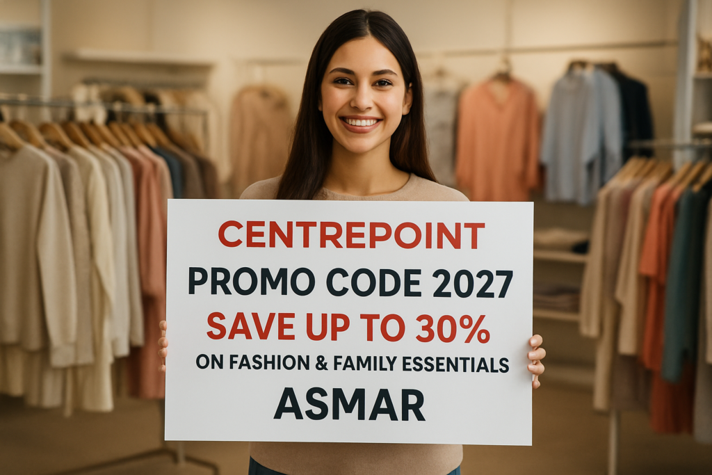 Centrepoint Promo Code 2027 - Save Up to 30% on Fashion & Family Essentials promo code ASMAR
