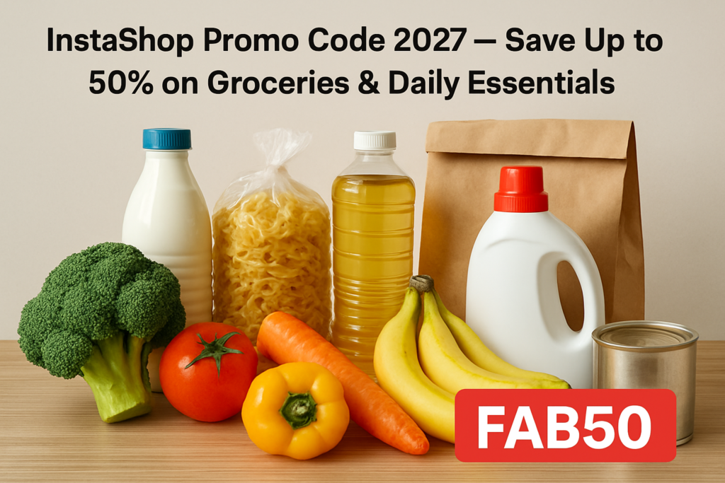 InstaShop Pharmacy Coupon – Flat 20% Off Wellness Products & Daily Care Essentials 2 InstaShop Promo Code 2027 - Save Up to 50% on Groceries & Daily Essentials promo code FAB50